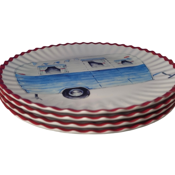 Tommy Bahama 11” Melamine Dinner Plates, Set of 4 - Picture 5 of 5